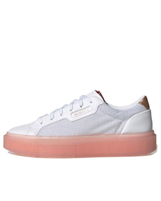 Adidas White (Wmns) Sleek Super Glow'
