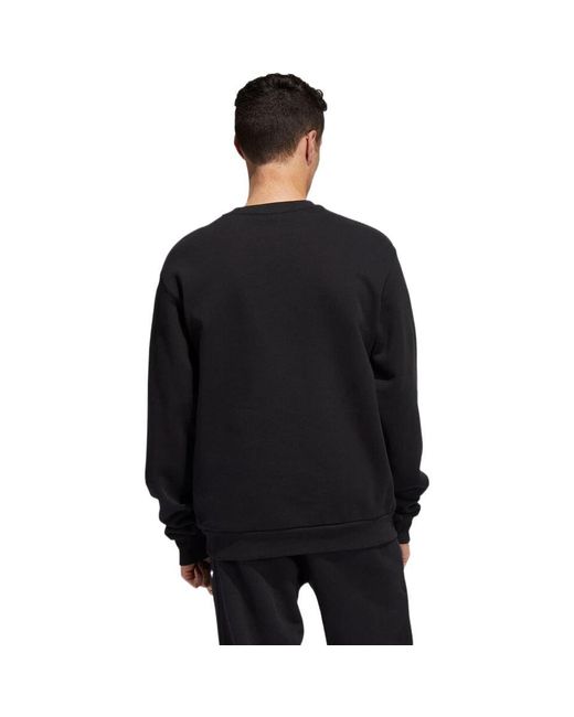 Adidas Black Heavyweight Shmoofoil Crewneck Sweatshirt for men