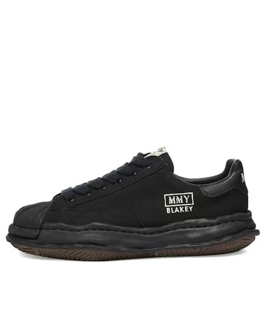 Maison Mihara Yasuhiro Black Blakey Og Sole Canvas Low-Top Sneaker for men