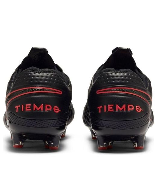 Nike Black Tiempo Legend 8 Elite Ag Pro 'Bred' for men