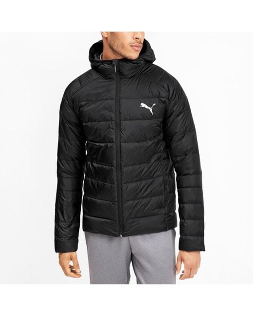 PUMA Black Pwrwarm Packlite Down Jacket for men