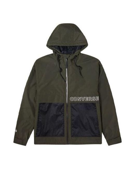 Converse Green Premium Short Down Jacket 'Cargo Khaki' for men