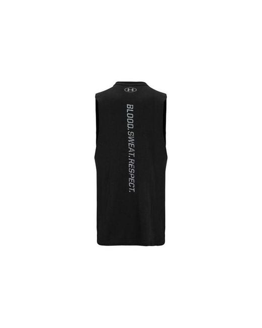 Under Armour Black Project Rock Bsr Tank Top for men