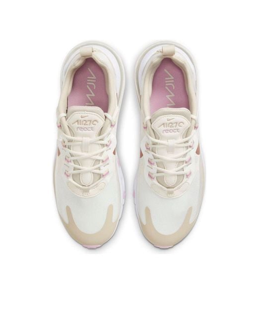 Nike White (Wmns) Air Max 270 React 'Metallic Bronze'