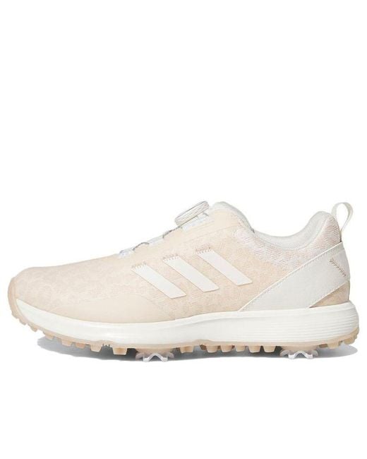 Adidas White (Wmns) S2G Boa Spiked Golf Shoes 'Chalk Wonder Quartz'