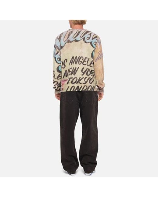 Stussy Pink Alfonso Sweater for men