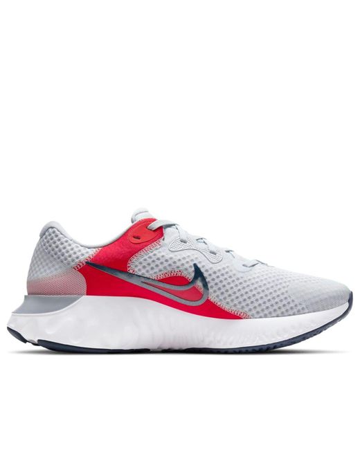 Nike Red Renew Run 2 'Pure Platinum Chile' for men