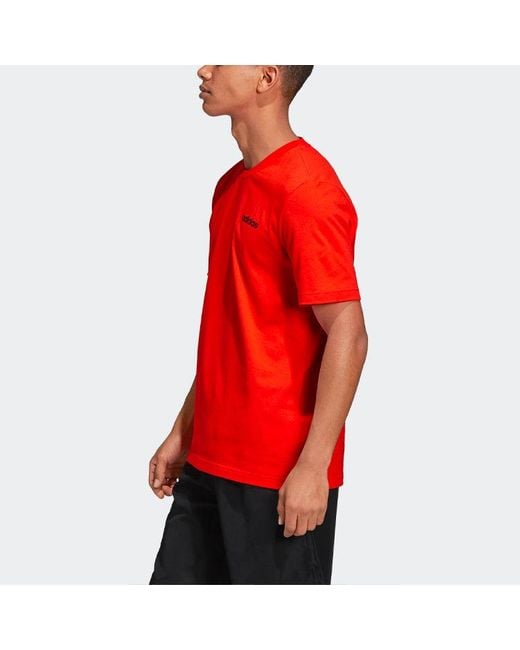 Adidas Red Sports Stylish Short Sleeve for men