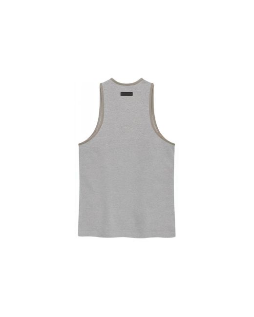 Fear Of God Gray Ss24 Heavy Jersey Tank 'Light Heather' for men