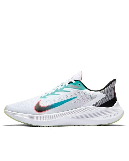 Nike Blue Air Zoom Winflo 7 'Flash Crimson Aqua' for men