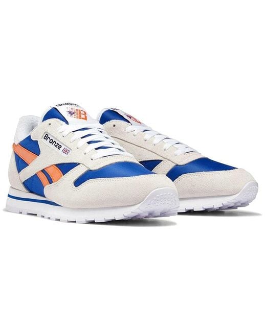Reebok Blue Bronze 56K X Classic Leather 'New York Knicks' for men
