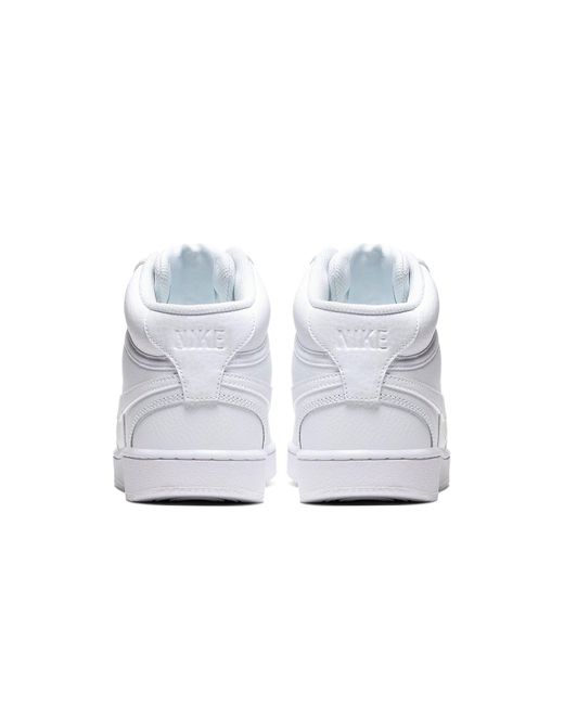 Nike White (Wmns) Court Vision Mid 'Triple'