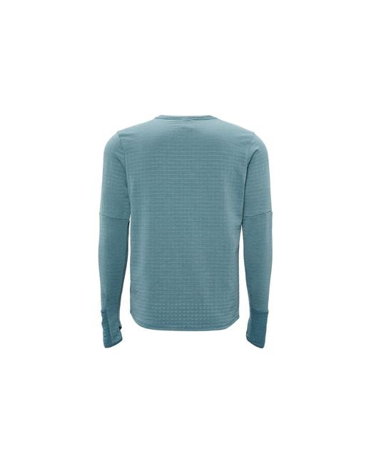 Nike Blue Dri-Fit Legend Long Sleeve Fitness Top 'Lake' for men
