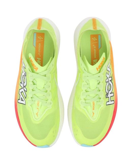 Hoka One One Green Rocket X 2 'Lettuce Solar Flare' for men