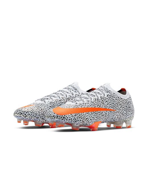 Nike White Cr7 X Mercurial Vapor 13 Elite Fg 'Safari' for men