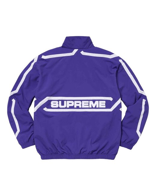 Supreme Purple Inset Link Track Jacket for men