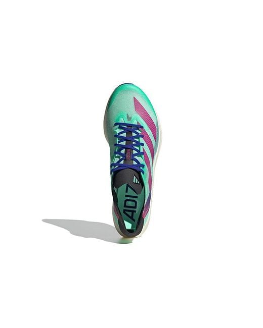 Adidas Blue Adizero Takumi Sen 9 'Pulse Mint Lucid Fuchsia' for men