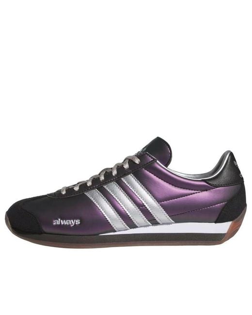 Adidas Purple Country X Always Metallic' for men