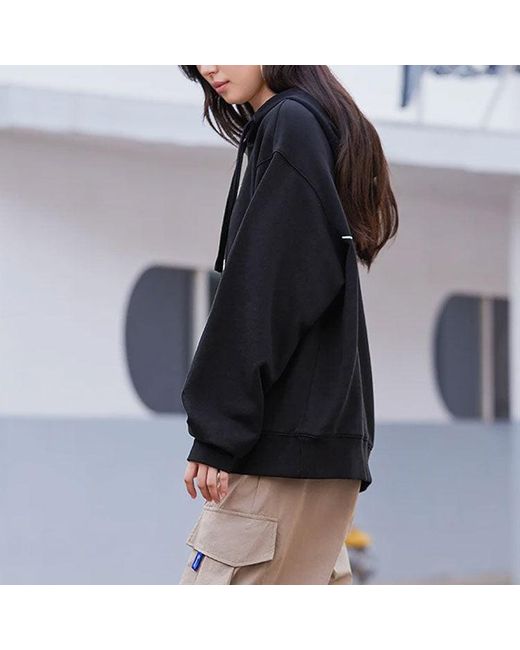 Li-ning Black (Wmns) Sports Living Series Cartoon Pattern Pullover Hoodie