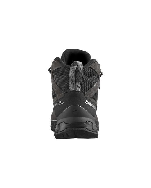 Salomon Black X Ward Leather Mid Gtx 'Phantom' for men