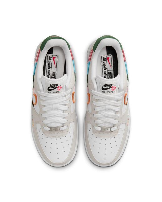 Nike White (Wmns) Air Force 1 Low 'All Petals United'