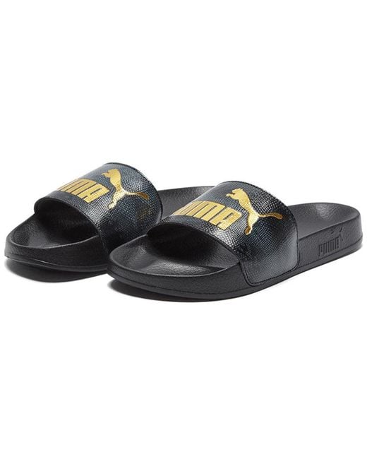 PUMA Blue Leadcat Snake Lux Slide Sandal for men