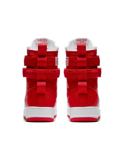 sf air force 1 high university red