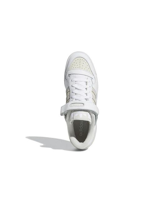 Adidas White Originals Forum Low Classic Shoes 'Cloud Chalk' for men