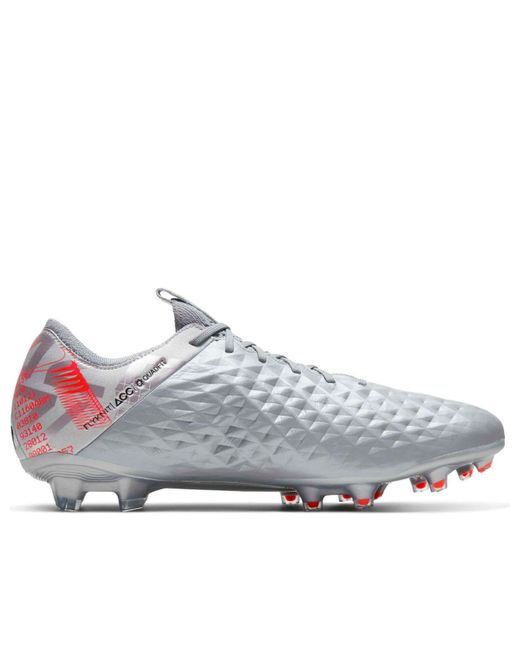 Nike White Tiempo Legend 8 Elite Fg 'Metallic Crimson' for men