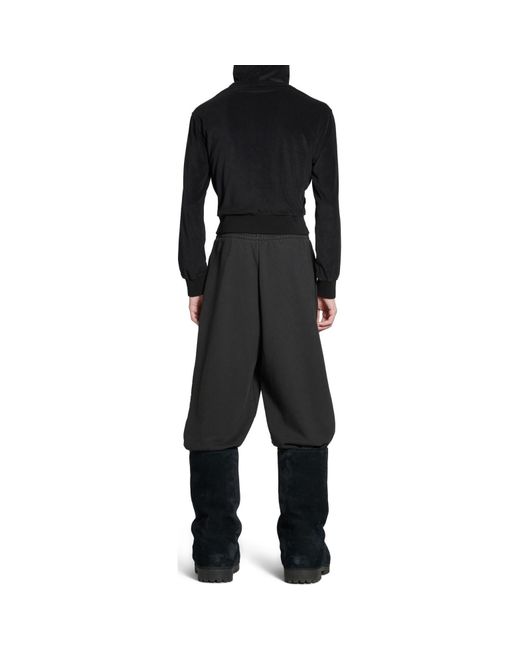 Balenciaga Gray Activewear Baggy Sweatpants for men