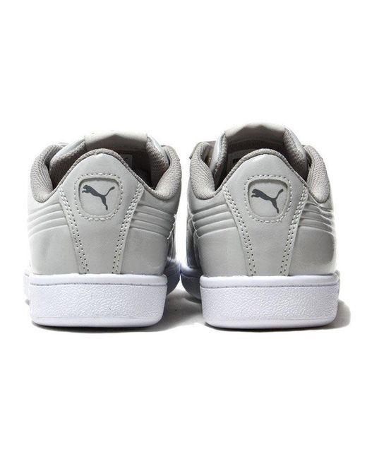 PUMA White (Wmns) Vikky Ribbon Patent Casual'