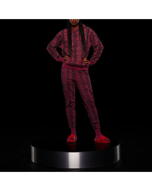 Adidas Red Originals X Ivy Park Crossover Casual Printing Hooded Long Sleeves for men