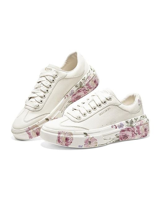 Skechers White (Wmns) Cordova Classic Painted Florals 'Natural'