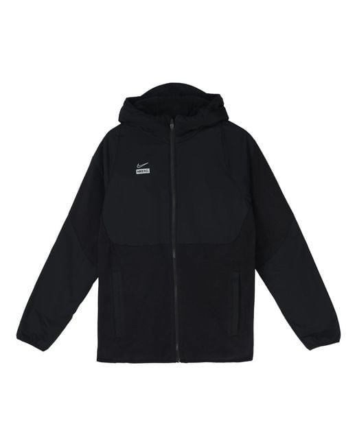 Nike Blue Back Large Logo Sports Long Sleeves Zipper Hooded Jacket for men