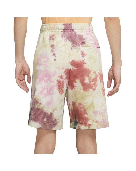 Nike Pink Sportswear French Terry Casual Sports Shorts Camouflage for men