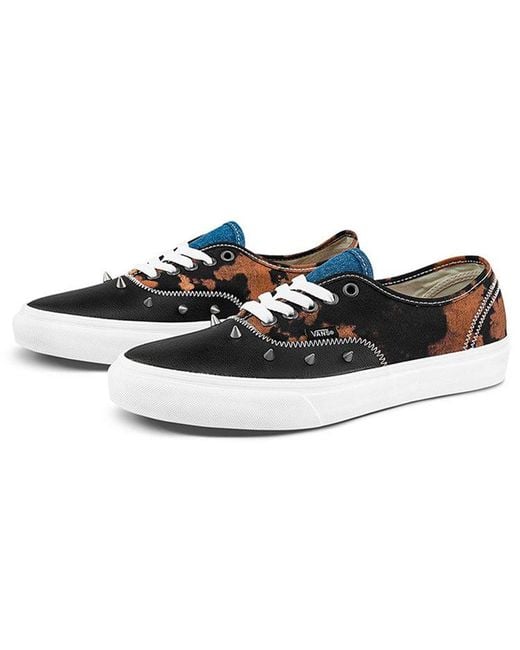 Vans Black Tartan Daze X Authentic 'Multi Acid Dye' for men