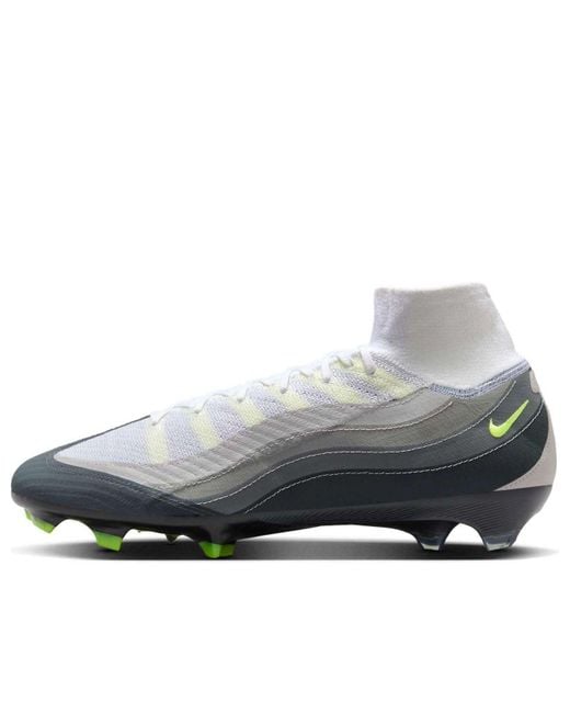 Nike Gray Zoom Mercurial Vapor 16 Pro Fg 'Neon' for men