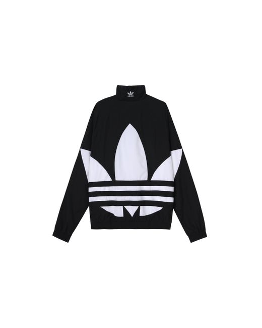 Adidas Black Originals Big Trefoil Track Top Night Marine Logo for men