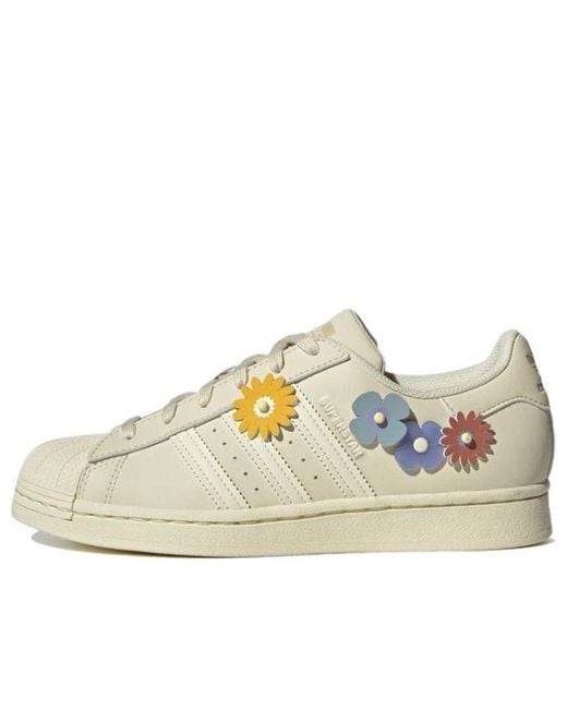 Adidas White (Wmns) Superstar 'Floral
