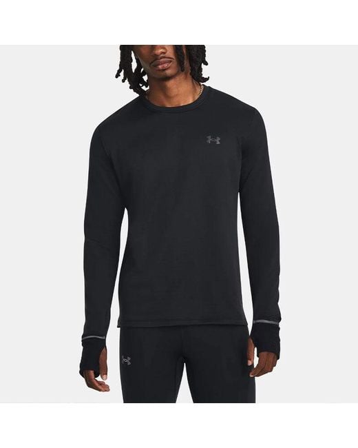 Under Armour Black Qualifier Long Sleeve T-Shirt for men
