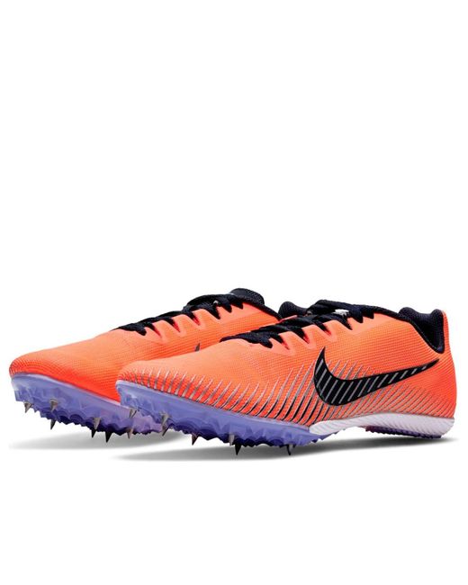 Nike Red Air Zoom Rival M 9 Spikes 'Bright Mango' for men