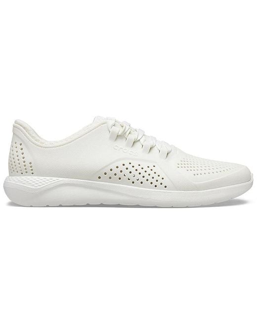 CROCSTM White Literide Shoes 'Triple Whtie' for men