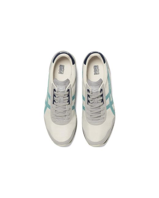 Onitsuka Tiger Blue Dualio Marathon Running Shoes 'Cream Aqua' for men