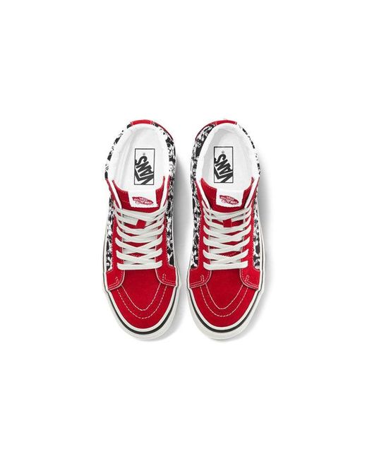 Vans Red Sk8-Hi 38 Dx 'Skulls' for men