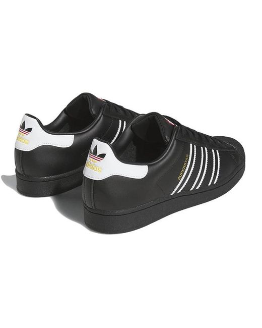 Adidas Black Tennis Superstar for men