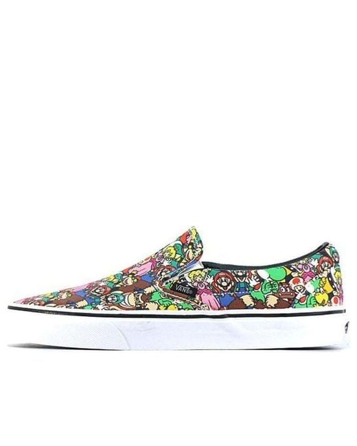 Vans Blue Nintendo X Classic Slip-On 'Super Mario Bros' for men