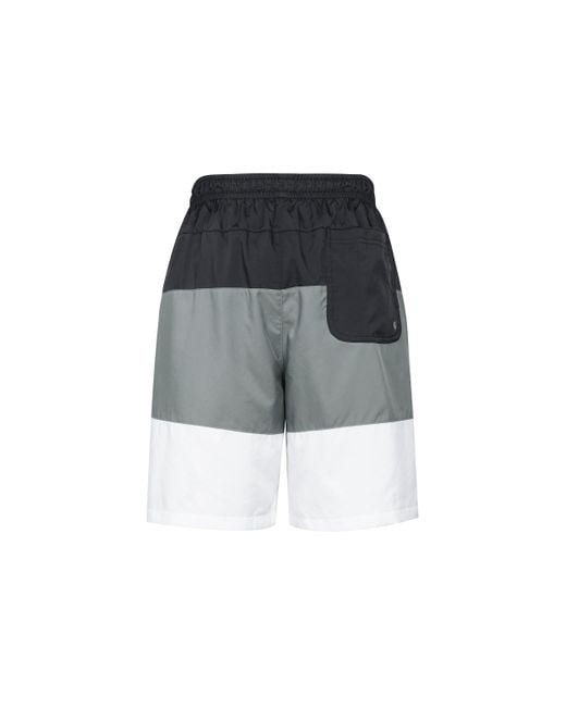 Nike Gray Contrast Color Stitching Small Label Woven Sports Shorts for men