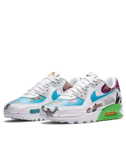 Nike Blue Air Max 90 Flyleather 'Ruohan Wang' for men