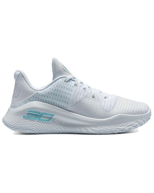 Under Armour Blue Curry 4 Low Flotro 'April Showers' for men