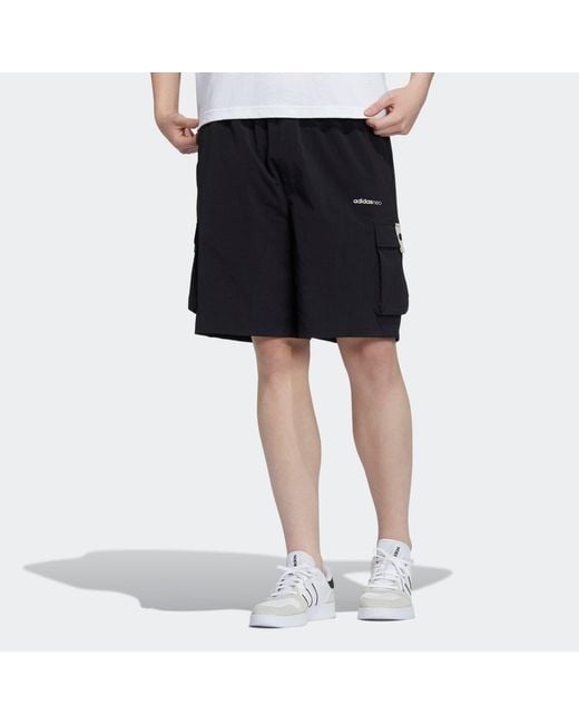 Adidas Blue Neo Sw Wvn Ut Sh Leisure Sports Pocket Shorts for men